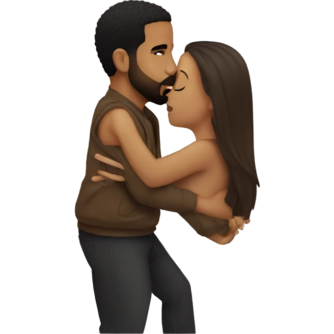 drake kissing emoji