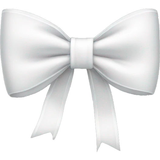 white bow emoji