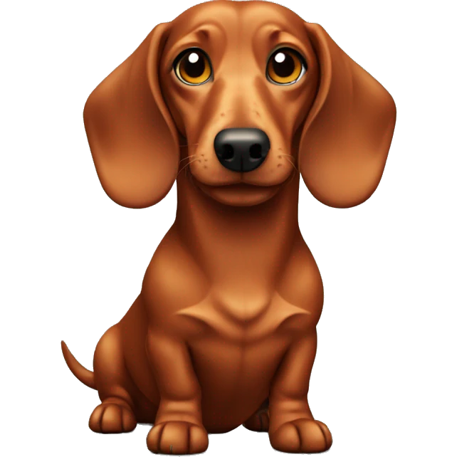 A red-haired dachshund emoji