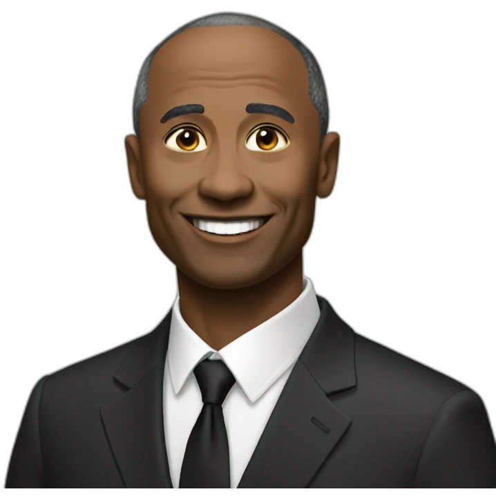 black putin smiling emoji