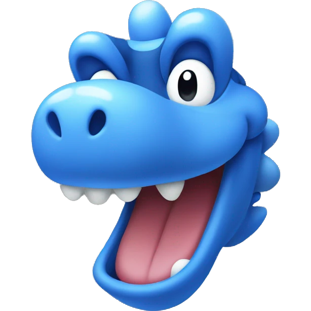 Blue Yoshi emoji