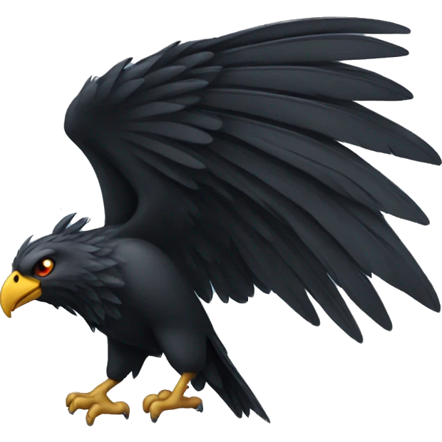 black wing emoji