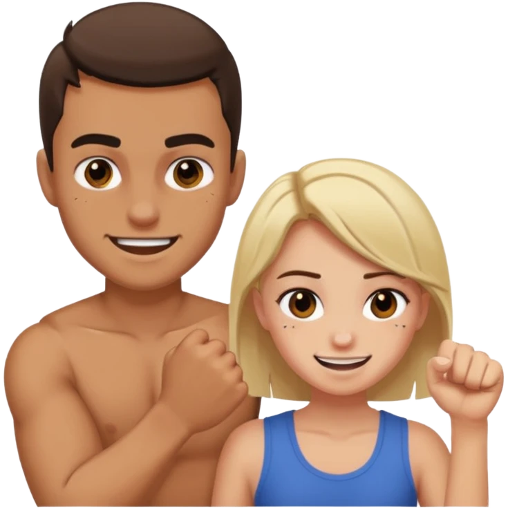 A girl beat his bf emoji