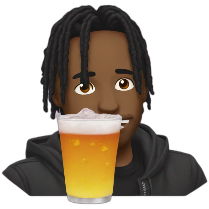 Travis Scott drink lean emoji