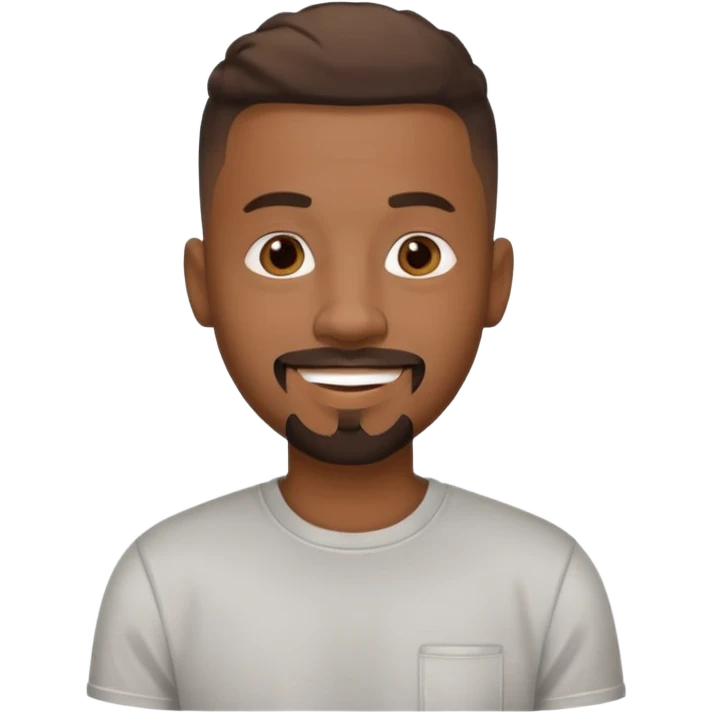 Turn the Photo of the big black dude on the end of the bed into an emoji emoji