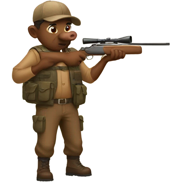Hog hunting emoji