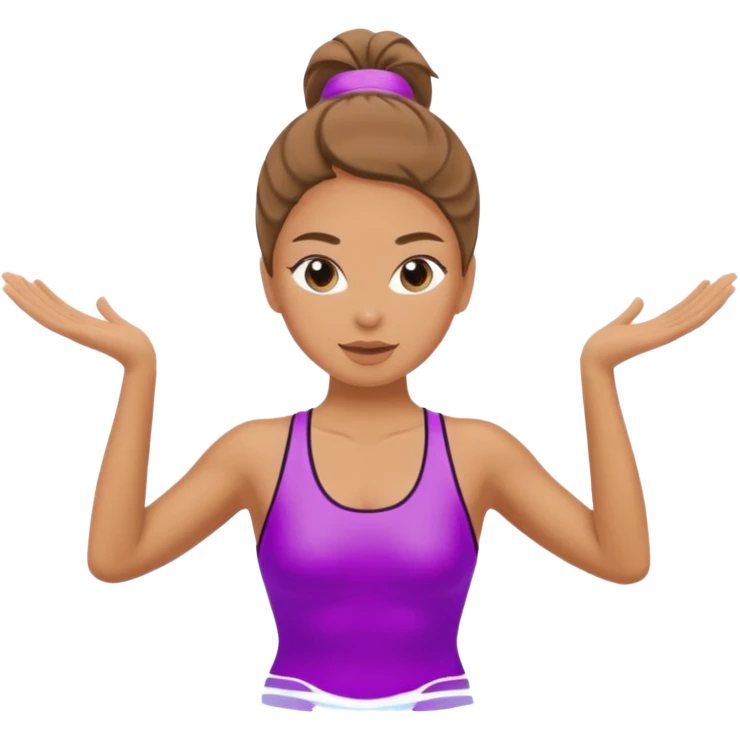 Lady doing aerobics in water emoji