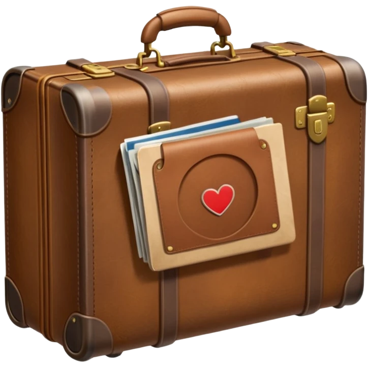 Suitcase half-open emoji
