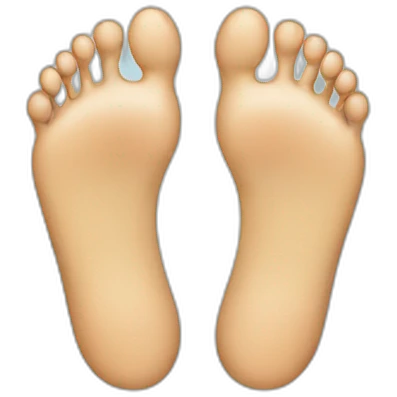 Feet happy emoji
