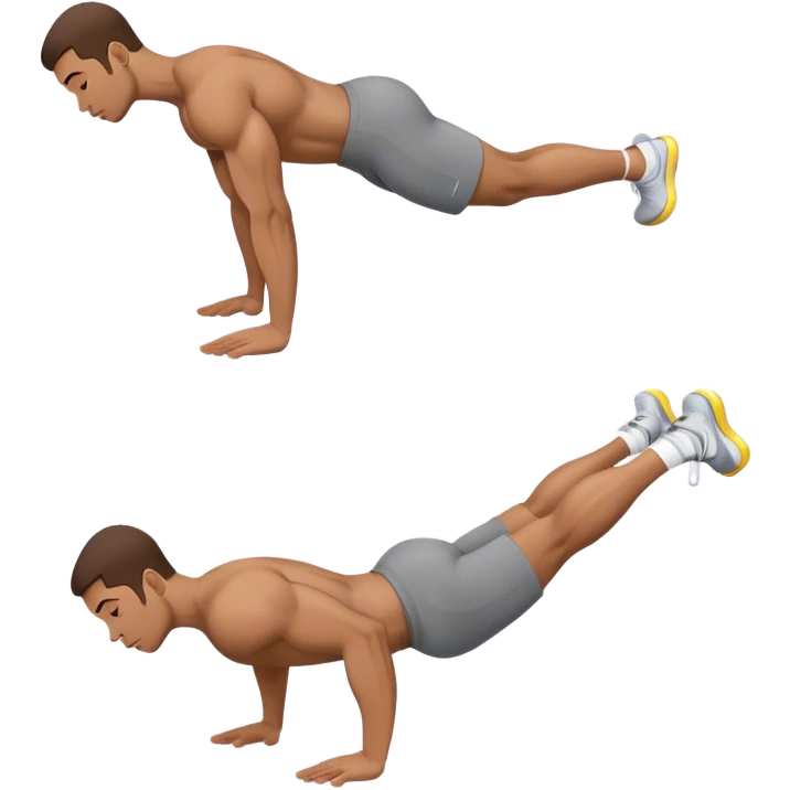 side-view man weighted glute-bridges emoji