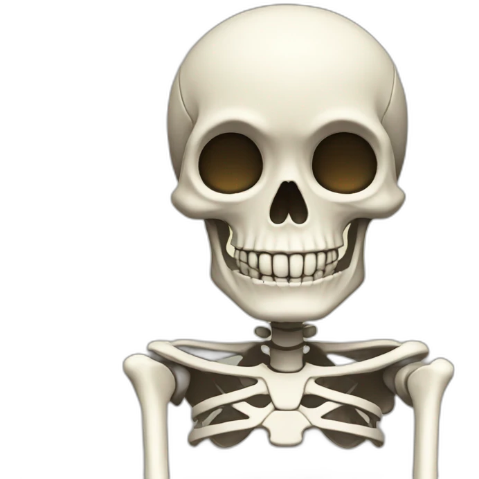 smiling skeleton emoji