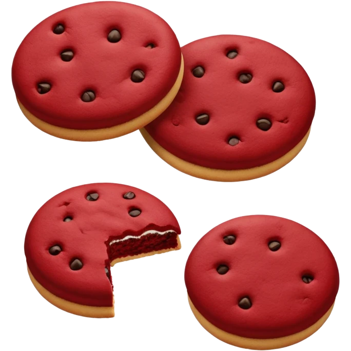 red velvet cookie emoji