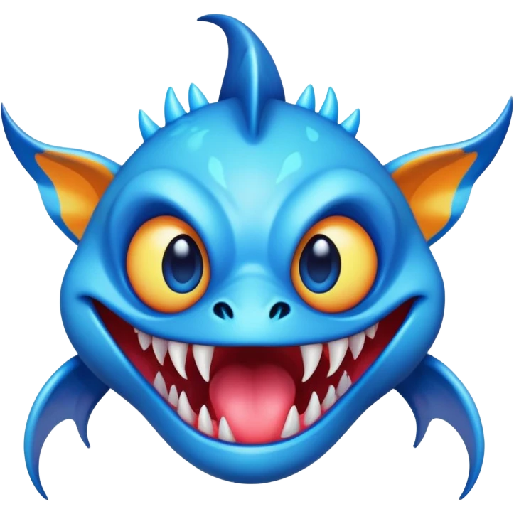 colorful vibrant Fakémon-creature with random markings emoji