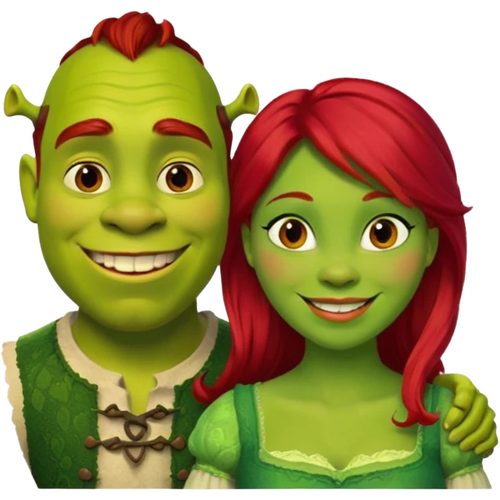 Shreck avec Fiona emoji