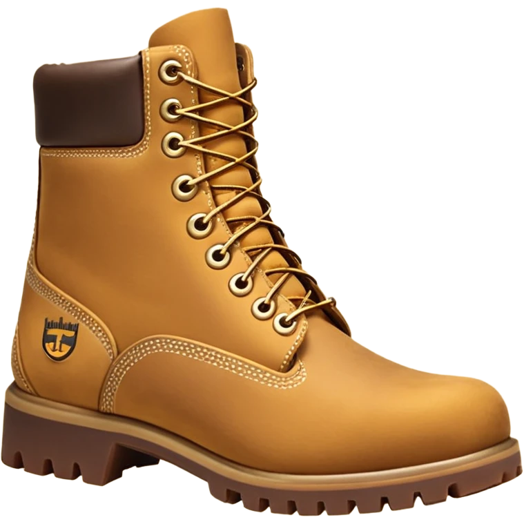 Сделай пару ботинок Timberland в классической расцветке emoji