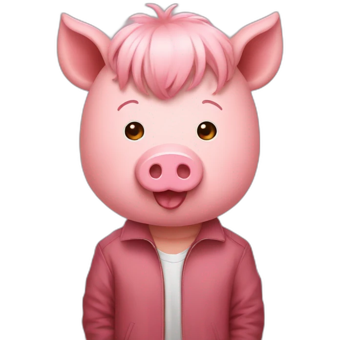 BTS members as pig emoji