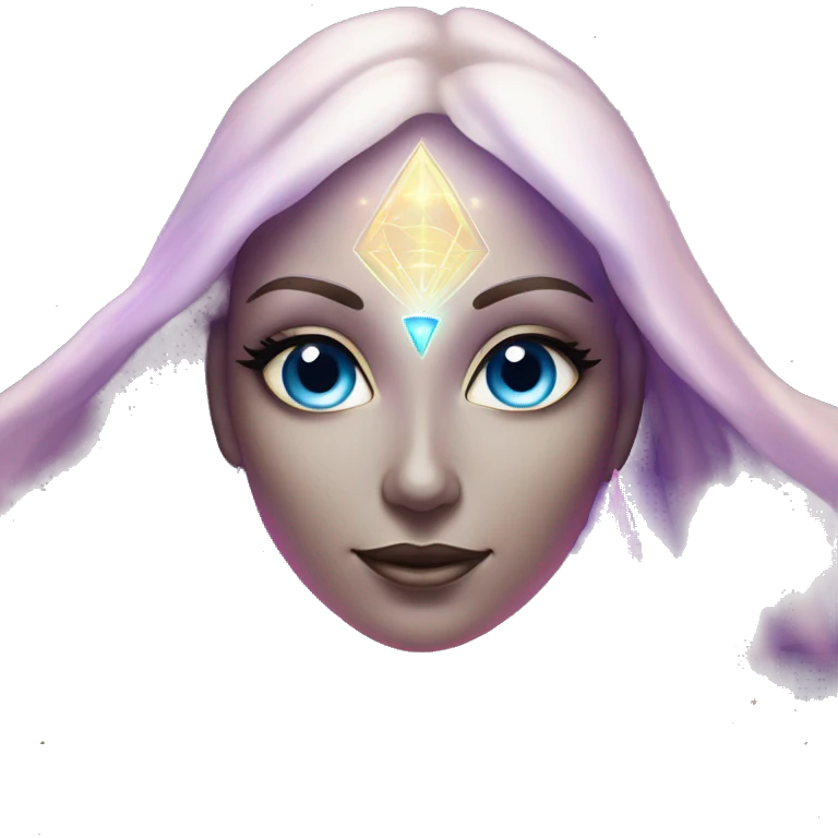 Pleiadian radiant glowing diva woman female third eye emoji