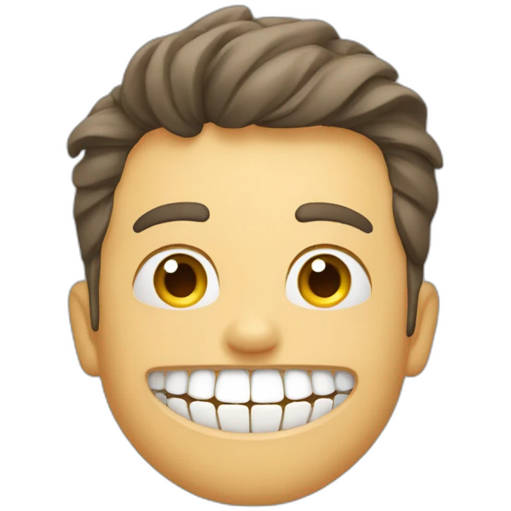 Personne en train de se laver les dents emoji