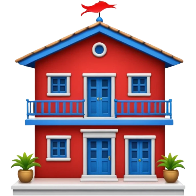 Casa azul emoji