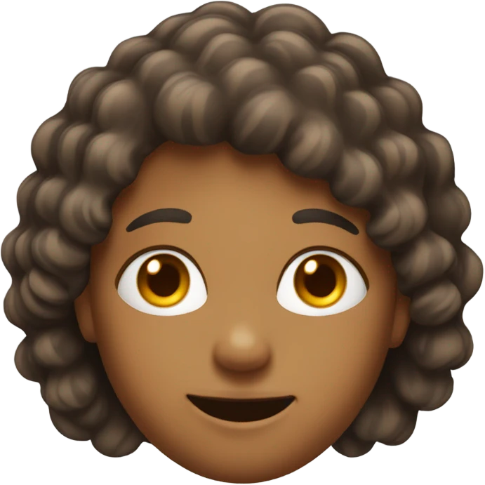 playful gaze with contrasting hair emoji