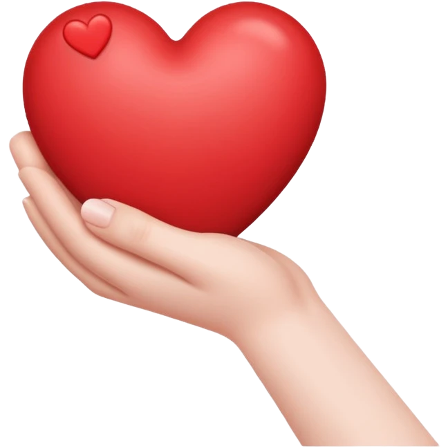 Hello hand with hearts  emoji