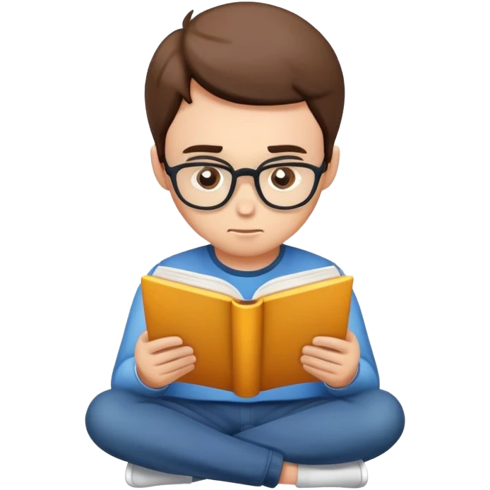 Reading book emoji