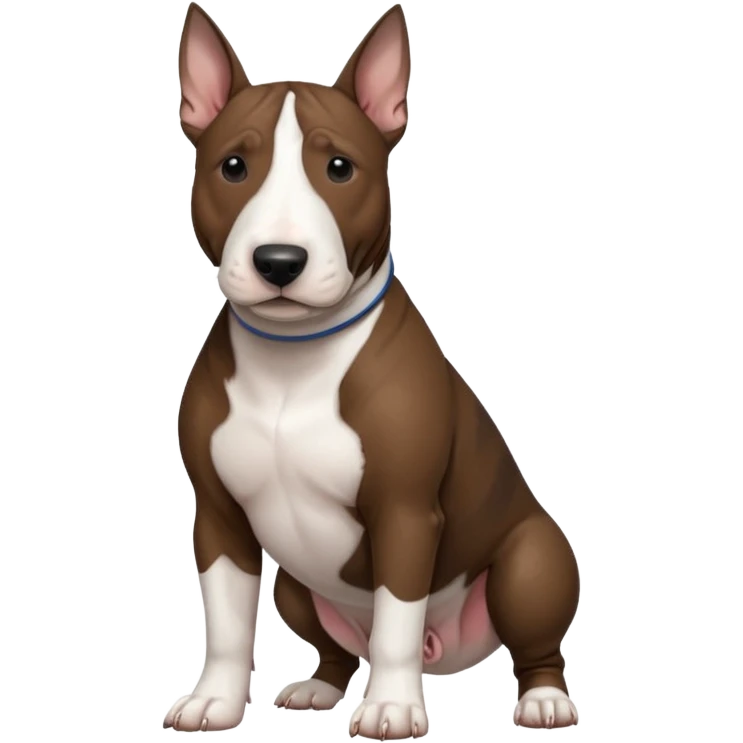 brindle english bull terrier dark brown emoji