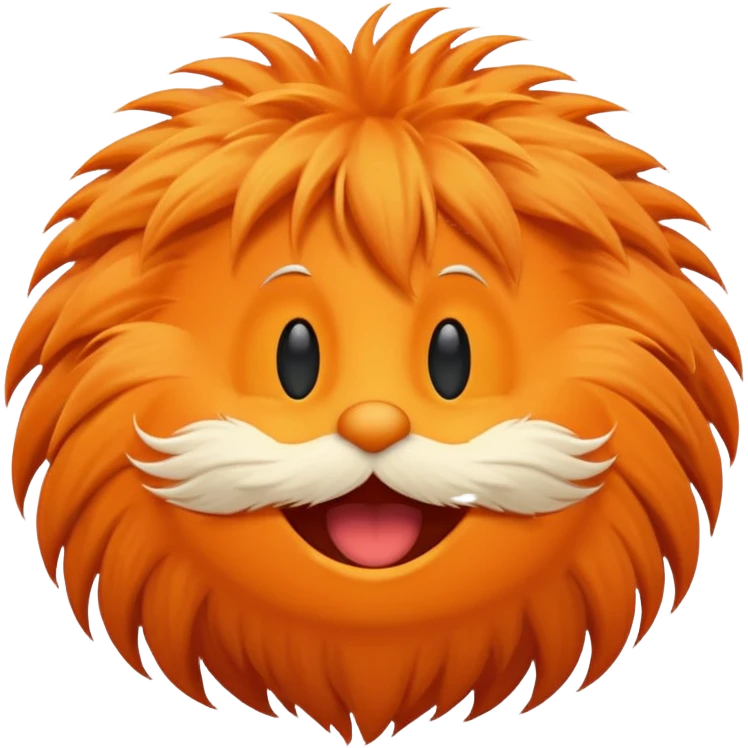 Lorax smiley face standard emoji emoji