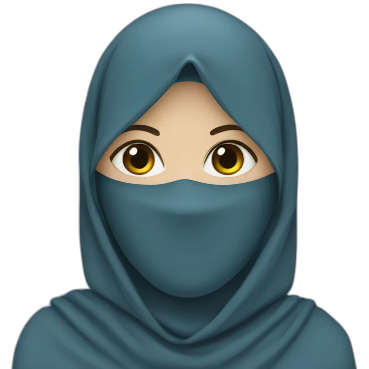 blue-niqab emoji