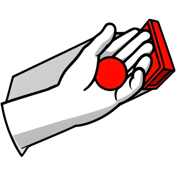 forbidden sign with hand gesture emoji