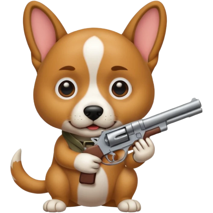 dog gun emoji
