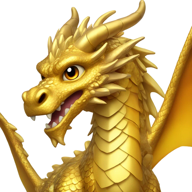 Golden dragon emoji