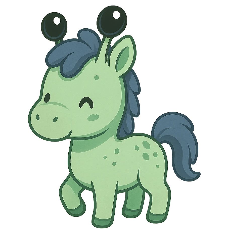 alien horse emoji