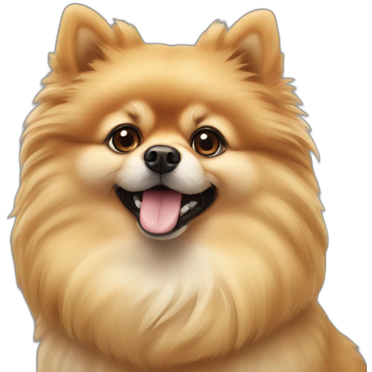 a pomeranian spitz in roman empire emoji