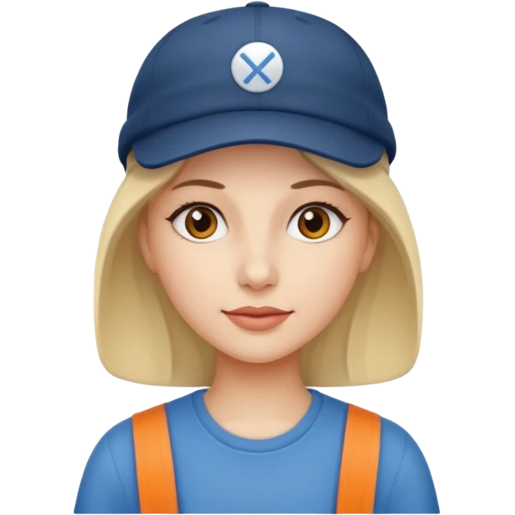 woman with cap emoji