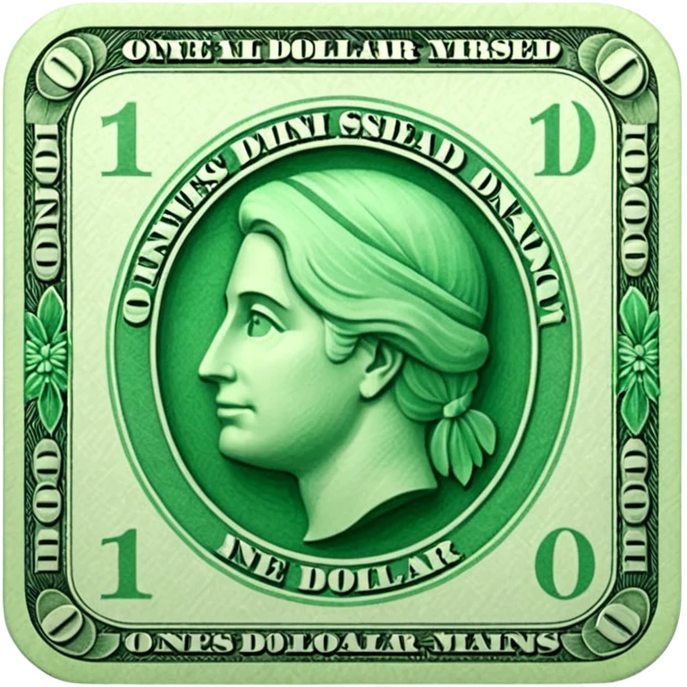 one dollar bill emoji