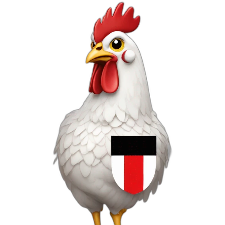 chicken with river plate jersey emoji