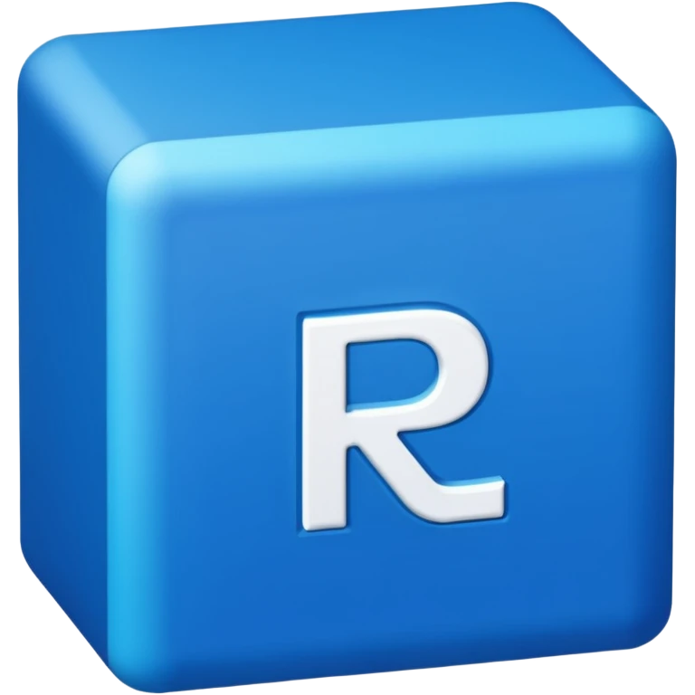 The letters LR in a blue box 2D emoji