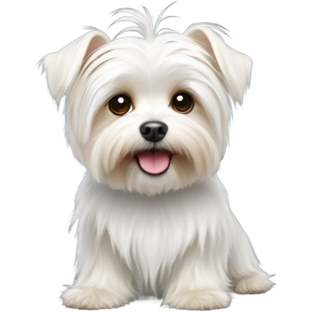 White morkie emoji