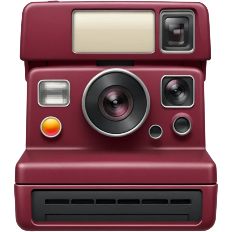 Polaroids pictures with burgundy theme emoji