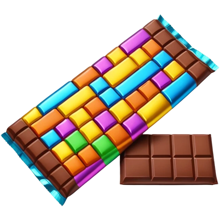 Chocolate bar multy colors emoji