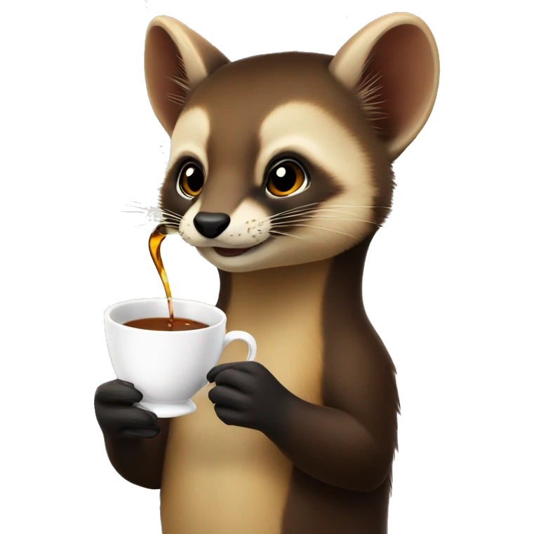 marten drinks tea emoji