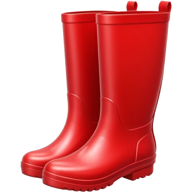 red rain boot emoji