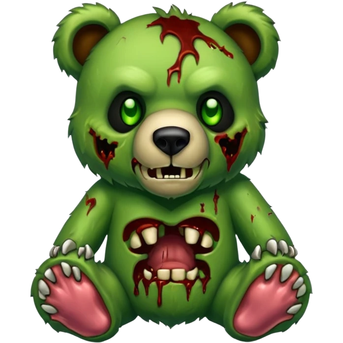 Zombie bear emoji