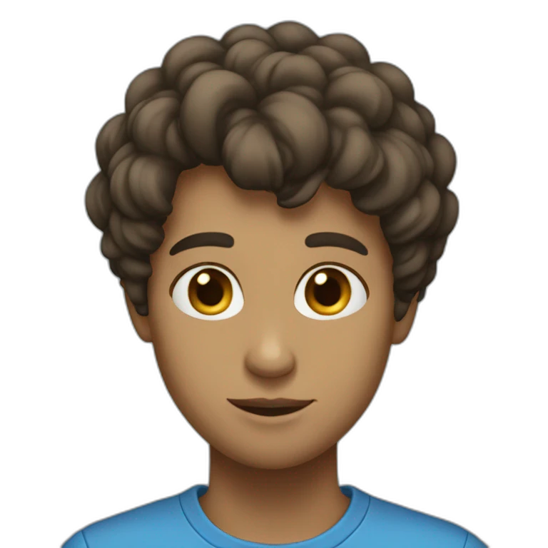 Humain bleu emoji