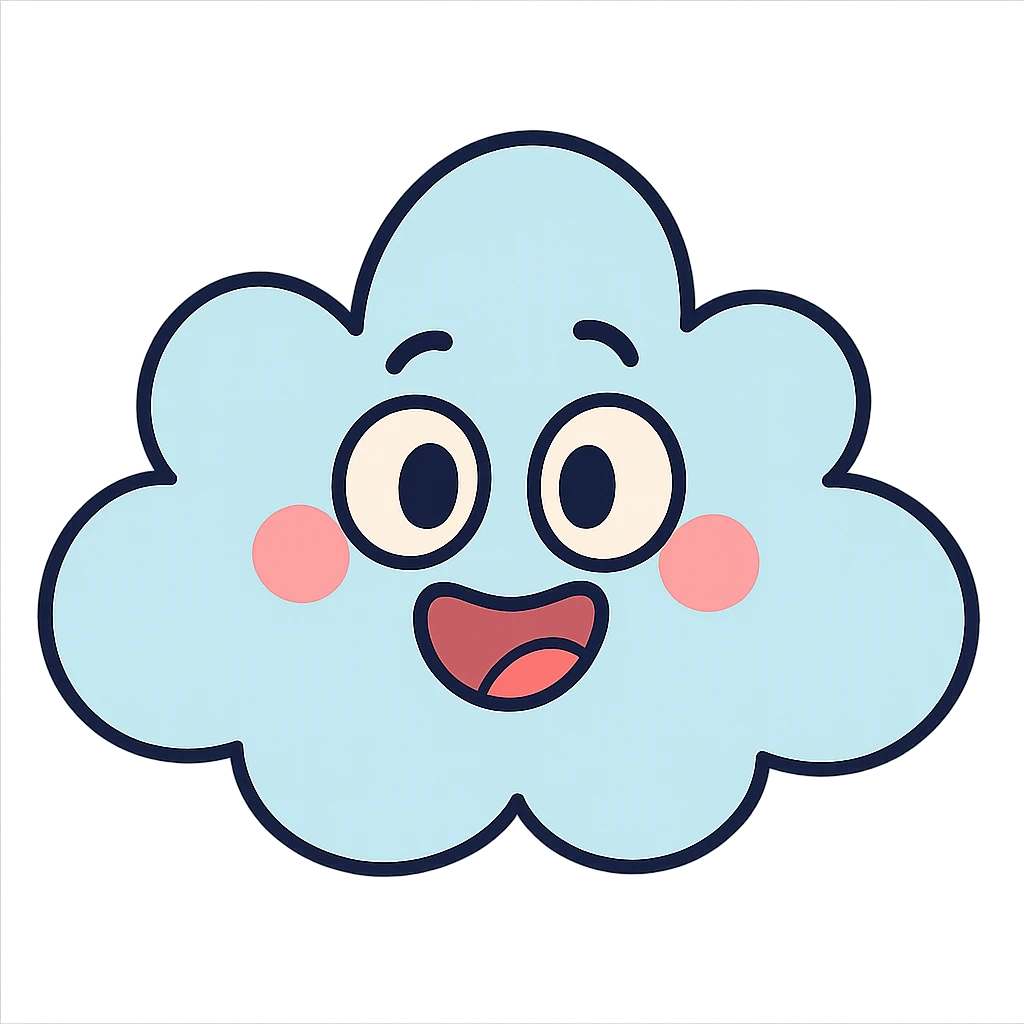 happy cloud emoji