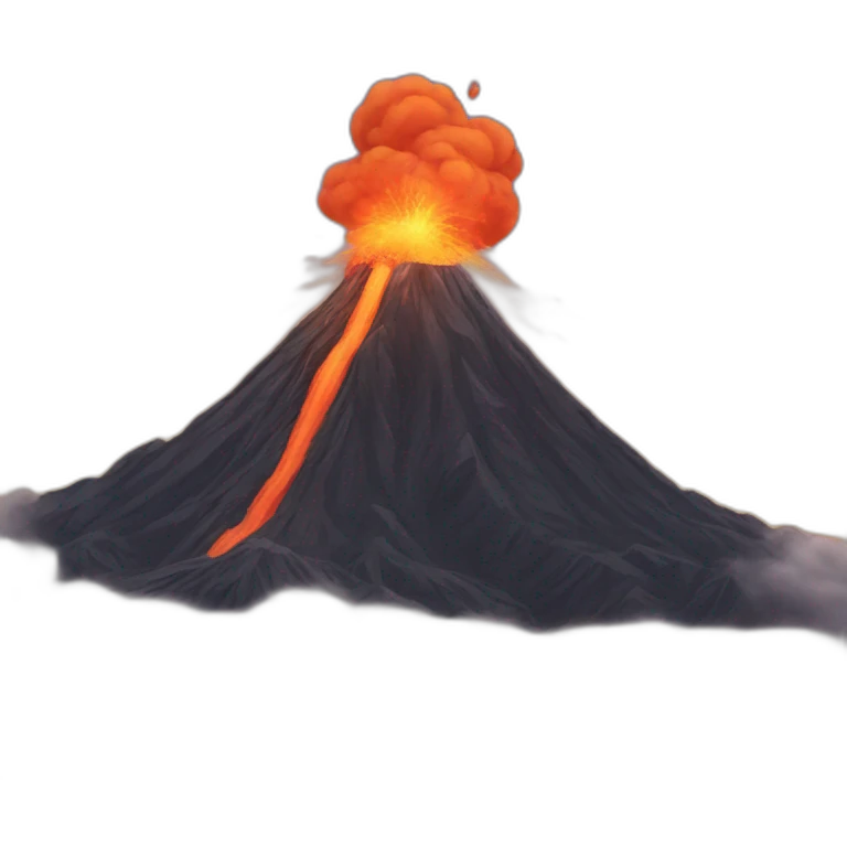 cat erupts volcano emoji