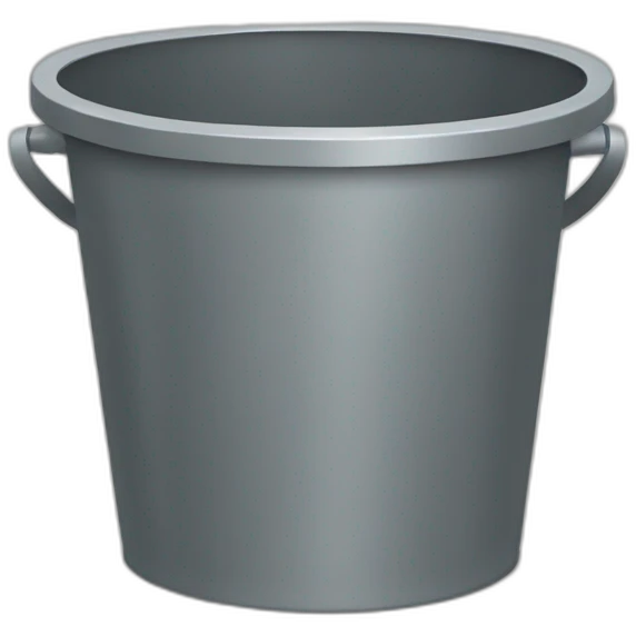 Sad wastebucket  emoji