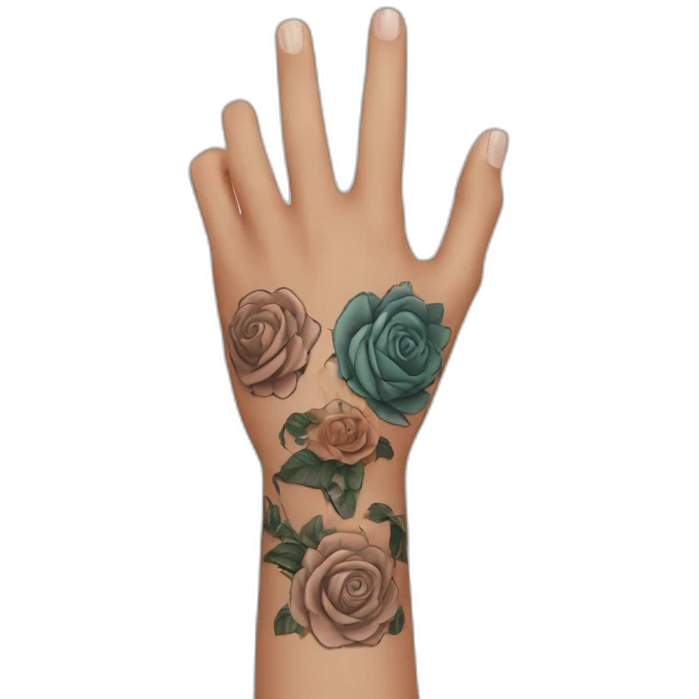 arm with tattoos emoji
