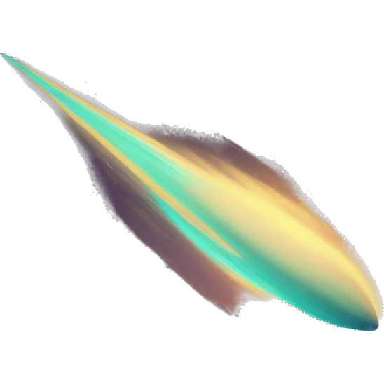 Vintage Planet comet streak motion blur emoji